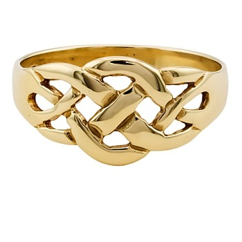 9ct Gold 2.5g Celtic Ring size P